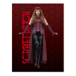 Scarlet Witch Character Art Postcard