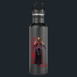 Scarlet Witch Character Art Stainless Steel Water Bottle<br><div class="desc">WandaVision | Featuring Elizabeth Olsen as the Scarlet Witch | Scarlet Witch character art.</div>