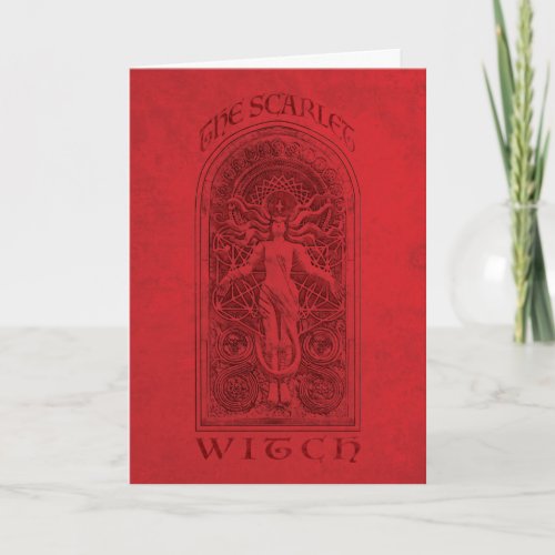 Scarlet Witch Darkhold Illustration Card