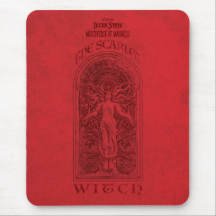 Scarlet Witch Darkhold Illustration Mouse Pad