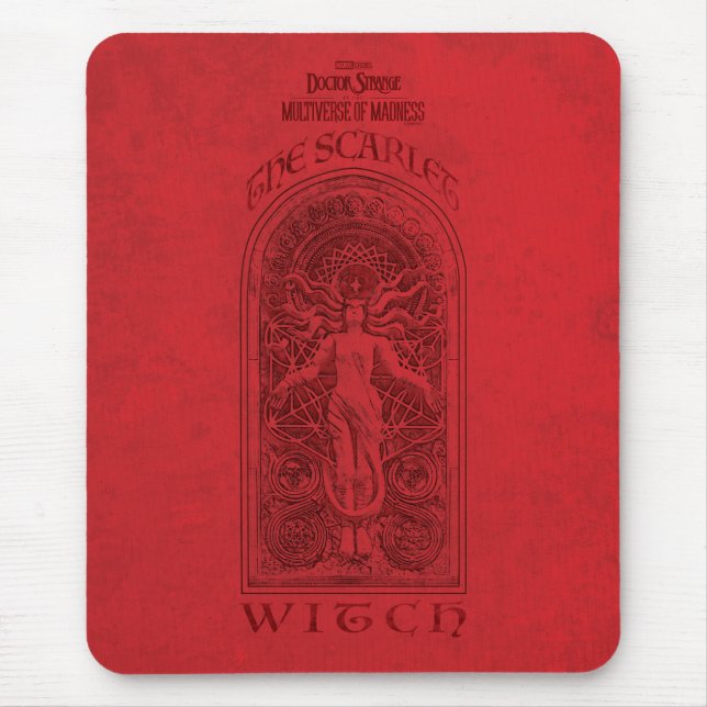 Scarlet Witch Darkhold Illustration Mouse Pad (Front)