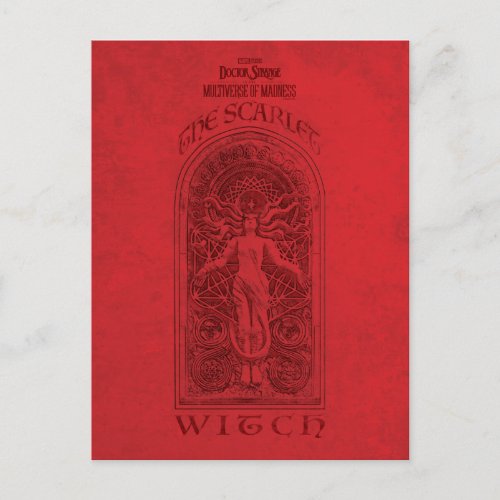 Scarlet Witch Darkhold Illustration Postcard