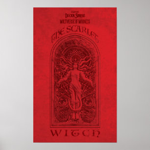 Scarlet Witch Darkhold Illustration Poster