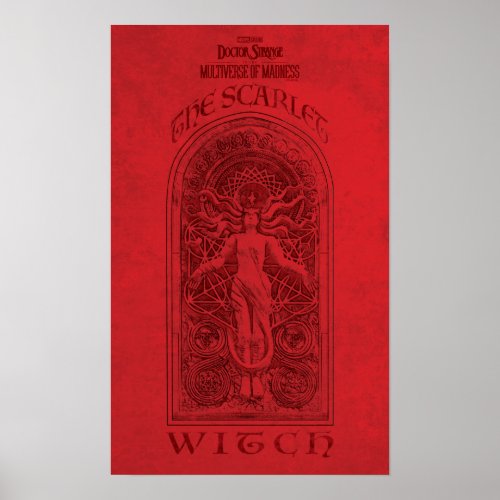 Scarlet Witch Darkhold Illustration Poster