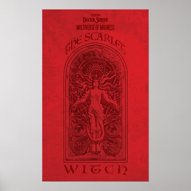 Scarlet Witch Darkhold Illustration Poster (Front)
