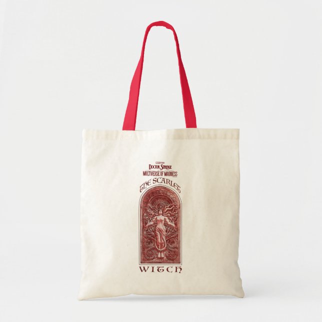 Scarlet Witch Darkhold Illustration Tote Bag (Front)