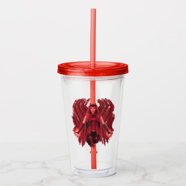 Scarlet Witch Graphic Acrylic Tumbler (Front)