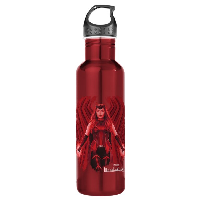 Scarlet Witch Graphic Stainless Steel Water Bottle (Front)