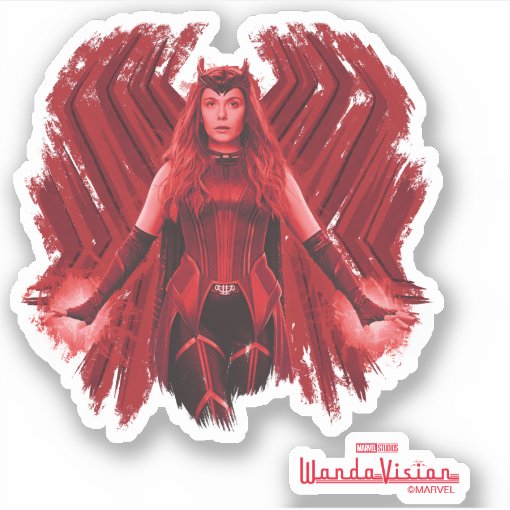 Scarlet Witch Graphic Sticker | Zazzle