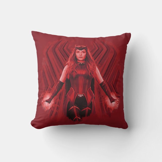 Scarlet Witch Graphic Throw Pillow (Front)