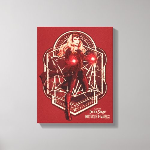 Scarlet Witch Mystic Art Nouveau Graphic Canvas Print