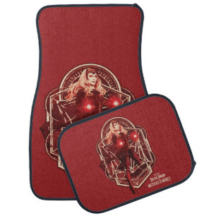 Scarlet Witch Mystic Art Nouveau Graphic Car Floor Mat