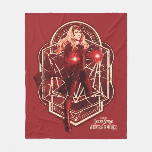 Scarlet Witch Mystic Art Nouveau Graphic Fleece Blanket