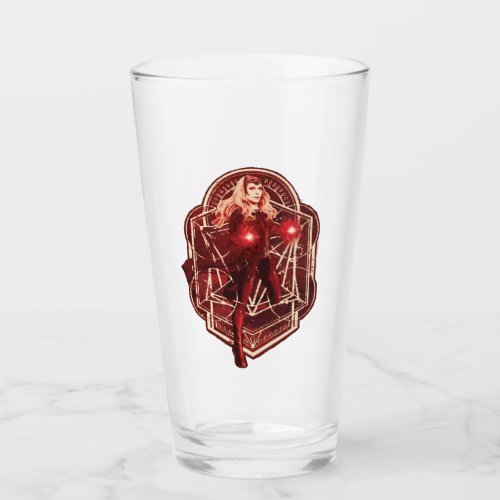 Scarlet Witch Mystic Art Nouveau Graphic Glass