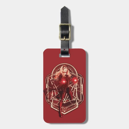 Scarlet Witch Mystic Art Nouveau Graphic Luggage Tag