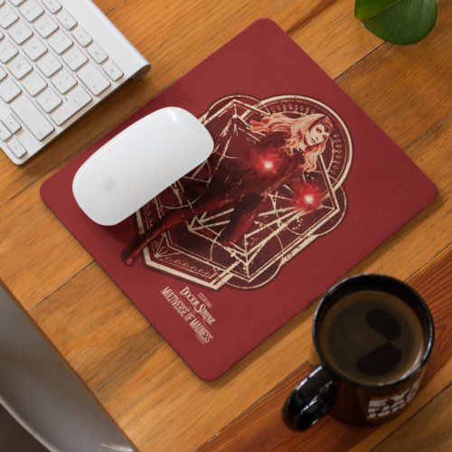 Scarlet Witch Mystic Art Nouveau Graphic Mouse Pad