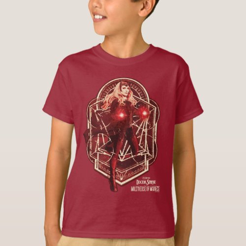 Scarlet Witch Mystic Art Nouveau Graphic T_Shirt