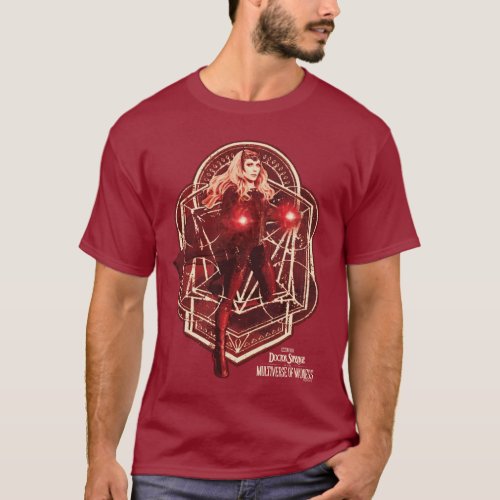 Scarlet Witch Mystic Art Nouveau Graphic T_Shirt