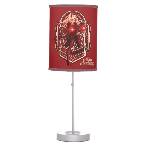 Scarlet Witch Mystic Art Nouveau Graphic Table Lamp