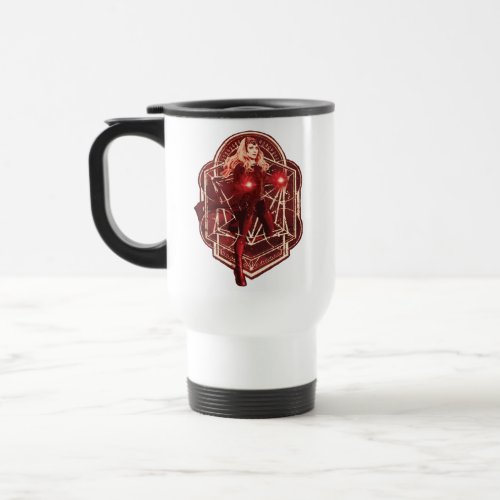 Scarlet Witch Mystic Art Nouveau Graphic Travel Mug