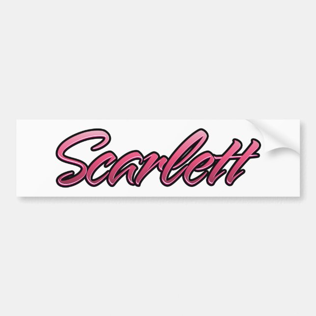 Scarlett faded pink Aufkleber Sticker (Front)