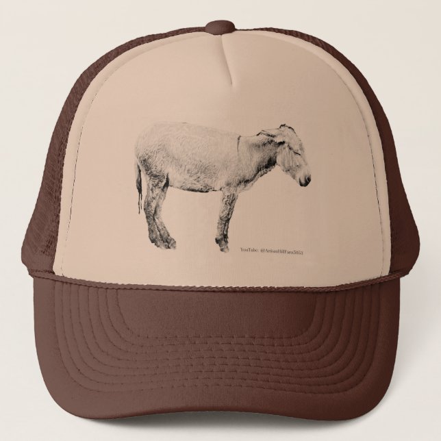 "Scarlett Hates the Rain" Donkey Trucker Hat (Front)