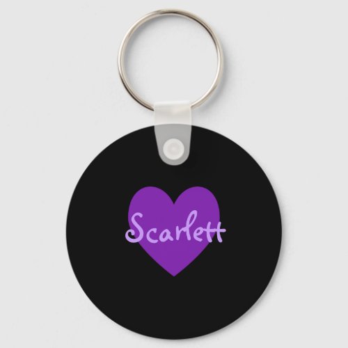 Scarlett in Purple Keychain