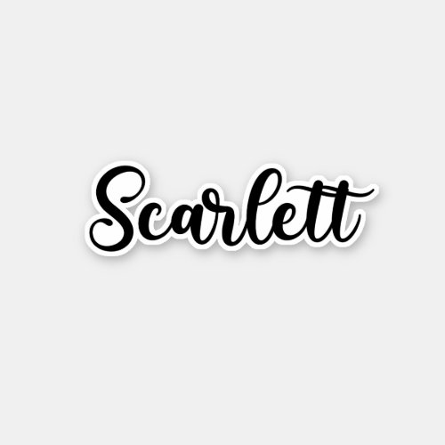 Scarlett Name _ Handwritten Calligraphy Sticker