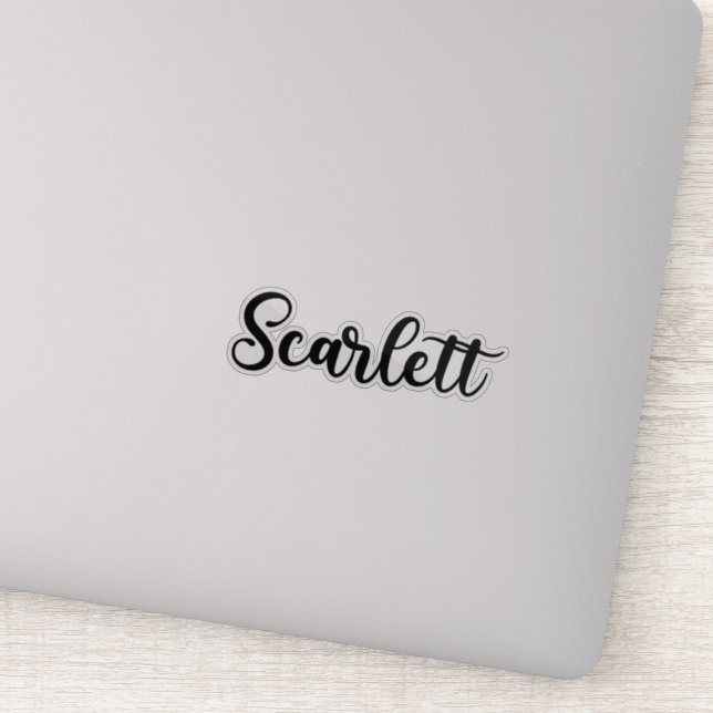 Scarlett Name - Handwritten Calligraphy Sticker (Detail)