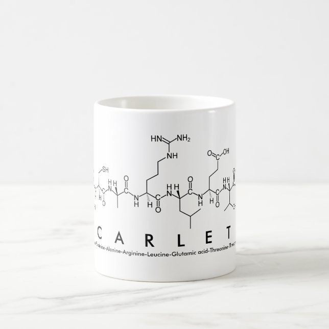 Scarlett peptide name mug (Center)