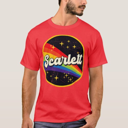 Scarlett Rainbow In Space Vintage GrungeStyle T_Shirt