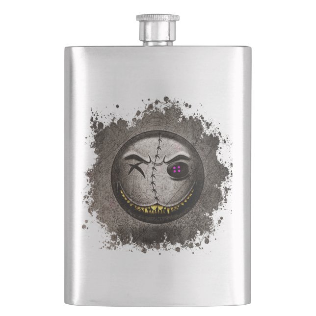 Scarmoji Vintage Blade Flask (Front)