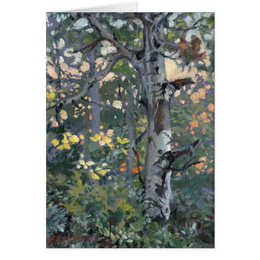 'Scarred Aspen' note card print (Front)