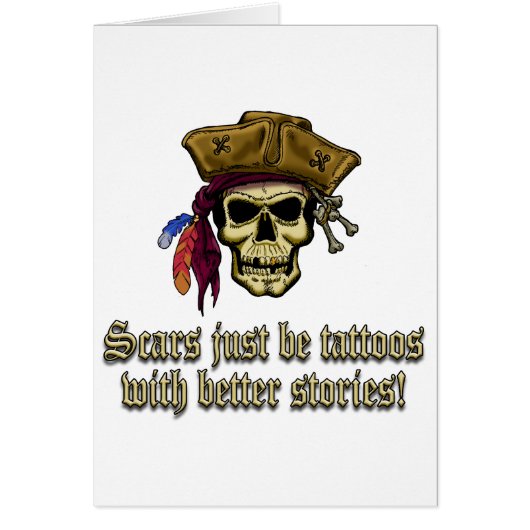 Scars Just be Tattoos Cards (Front)