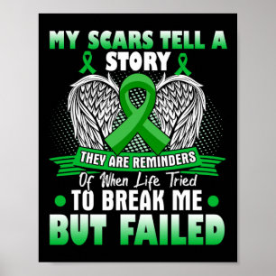 Scars Tell A Story - Kidney Disease Awareness  Poster