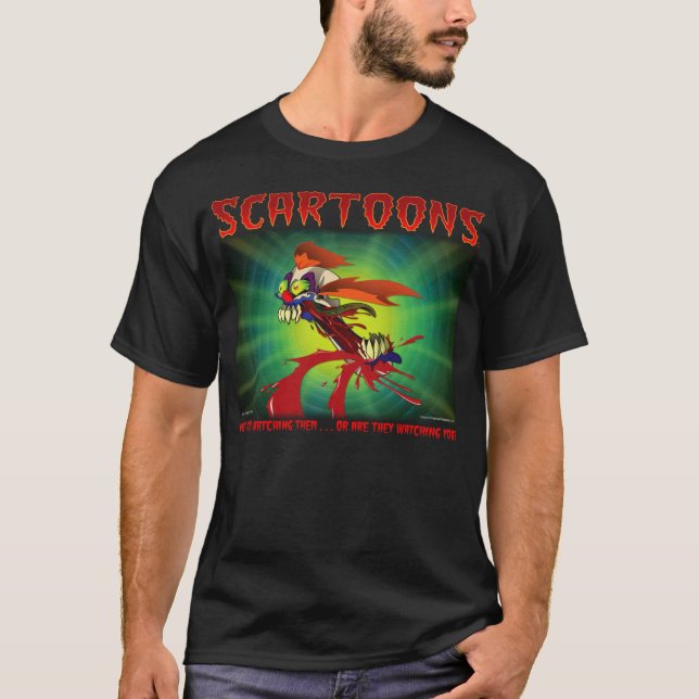 SCARTOONS Black Clown T-Shirt (Front)