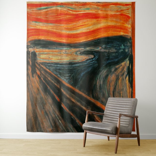 Scary Agonizing Painting Halloween Selfie Backdrop (In Situ)