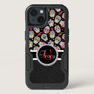 Scary and bloodcurdling intimidating sugar skull iPhone 13 case
