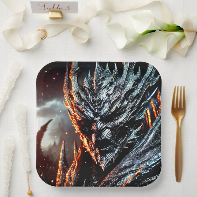 Scary Art Paper Plates (Wedding)