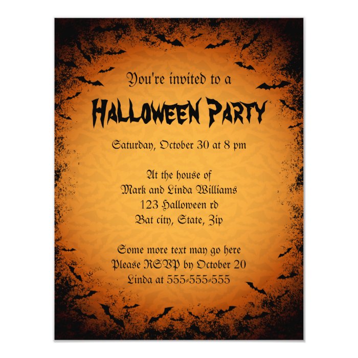 Scary Halloween Invitations Kick off Your Costume Party