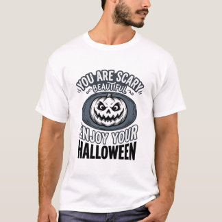 Scary Beautiful Halloween Vintage Pumpkin Shirt De