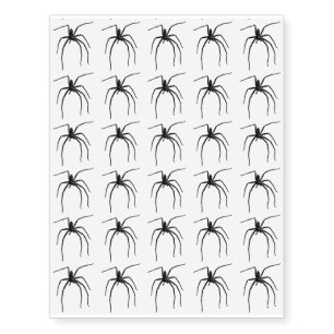 Scary big halloween spider temporary tattoos