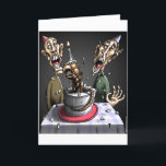 Scary Birthday! Holiday Card<br><div class="desc">A hilarious birthday card paying homage to a cult classic British sci-fi film!</div>