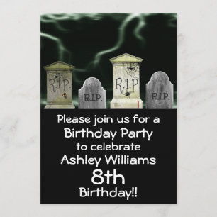 Scary Birthday Party Invitation