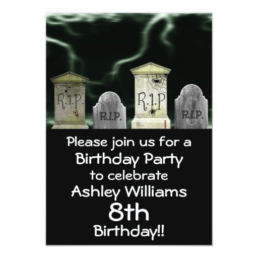 Scary Birthday Invitations 7