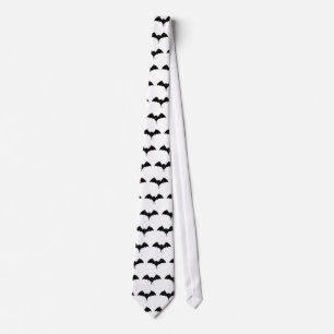 Scary Black Bat Neck Tie
