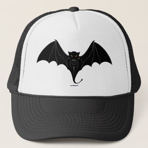 Scary Black Bat Trucker Hat