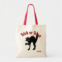Scary Black Cat Trick or Treat Candy