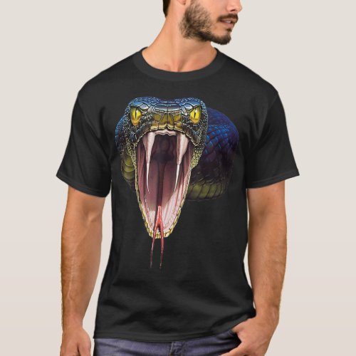 Scary Black Mamba Snake Halloween Costume Gift T_Shirt