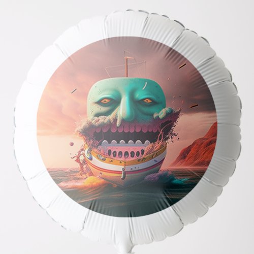 Scary boat balloon